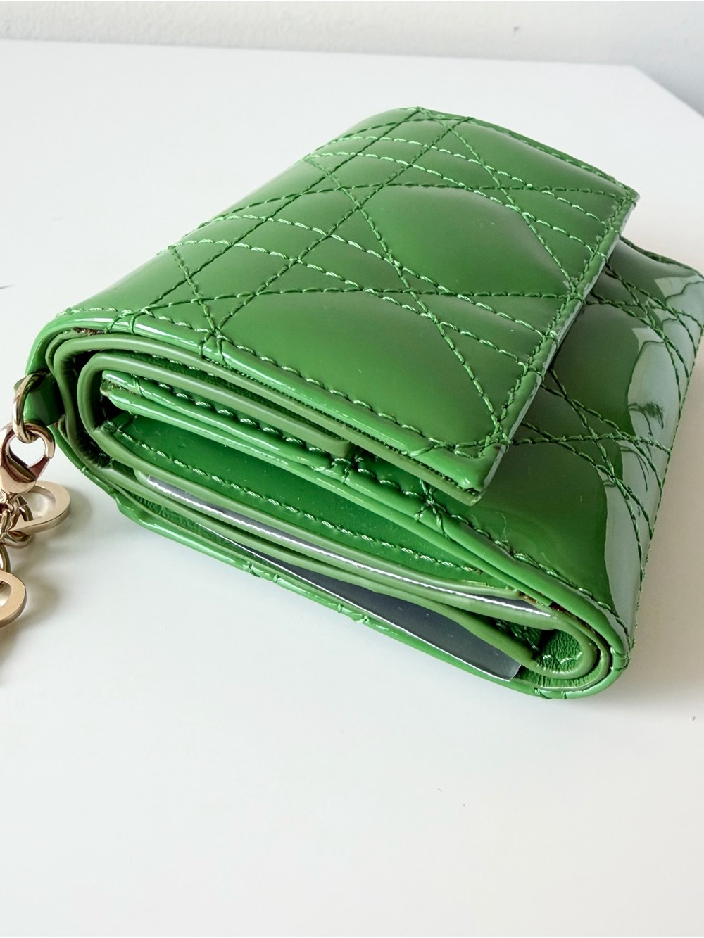 Christian Dior Lady Dior Lotus Wallet - Picture 6 of 17